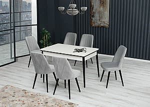 Set de masa si scaune Kelebek ES-618 (6 scaune)
