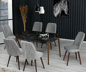 Set de masa si scaune Kelebek ES-632 (6 scaune)