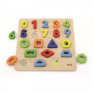 Jucarie interactiva VIGA Numbers and Shapes