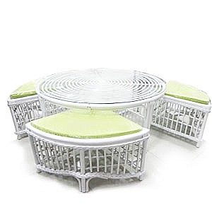 Set mobila de gradina All Home Round White